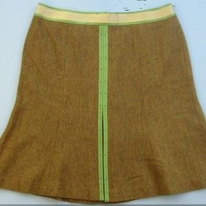 Ann Taylor Loft Brown Herringbone Skirt